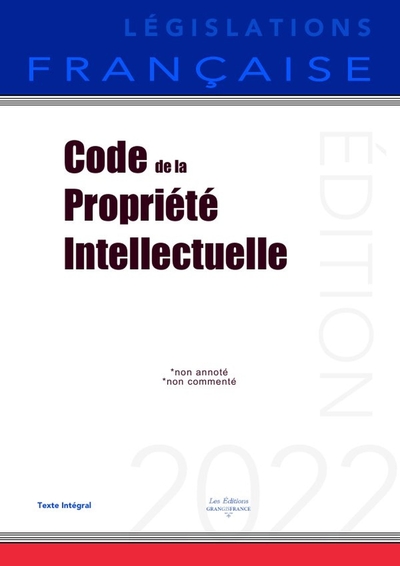 Picture of Code de la propriété intellectuelle