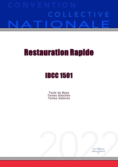 Picture of Convention Collective Nationale Restauration Rapide IDCC 1501