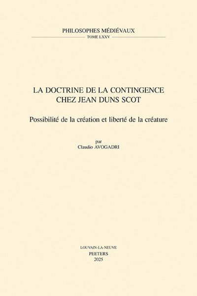 Picture of La doctrine de la contingence chez Jean Duns Scot