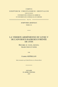 Image de La version arménienne du Livre V de l'Adversus haereses d'Irénée de Lyon