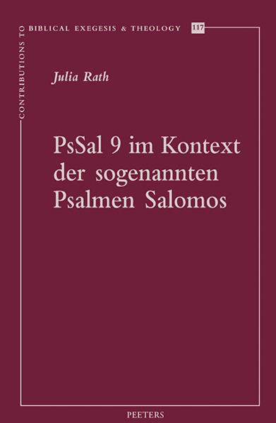 Picture of PsSal 9 im Kontext der sogenannten Psalmen Salomos
