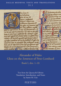 Picture of Alexander of Hales, Gloss on the 'Sentences' of Peter Lombard. Book I, dist. 1-18