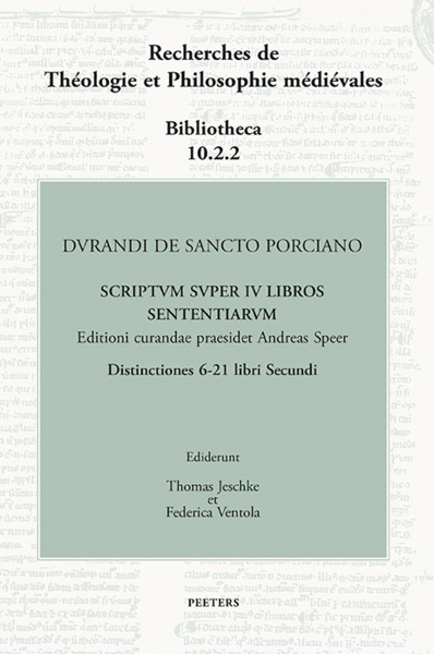 Picture of Durandi de Sancto Porciano Scriptum super IV libros Sententiarum. Distinctiones 6-21 libri Secundi