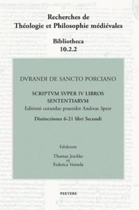 Picture of Durandi de Sancto Porciano Scriptum super IV libros Sententiarum. Distinctiones 6-21 libri Secundi