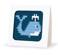 Image de CANEVAS ET CIE - KIT CANEVAS + CADRE - BALEINE