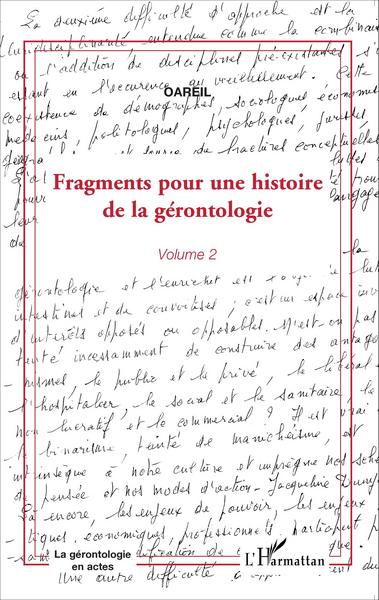 Image de Fragments pour une histoire de la gérontologie
