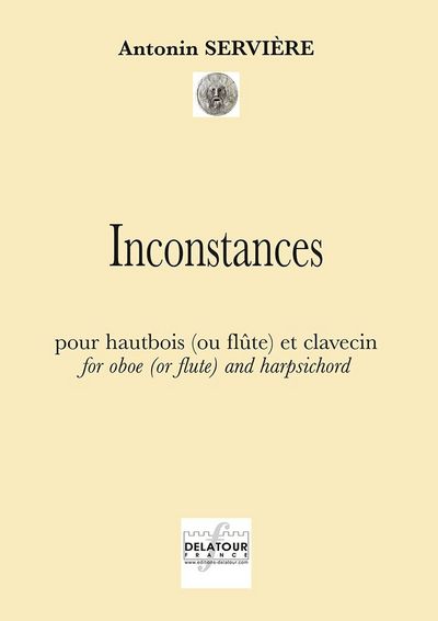Image de INCONSTANCES POUR HAUTBOIS (OU FLUTE) ET CLAVECIN