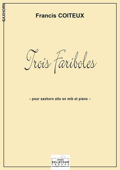 Picture of TROIS FARIBOLES POUR SAXHORN ET PIANO