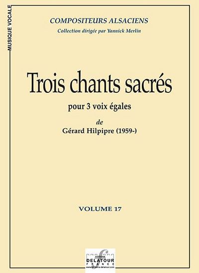 Picture of TROIS CHANTS SACRES POUR 3 VOIX EGALES