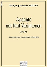 Picture of ANDANTE MIT FUNF VARIATIONEN KV501 POUR ORGUE