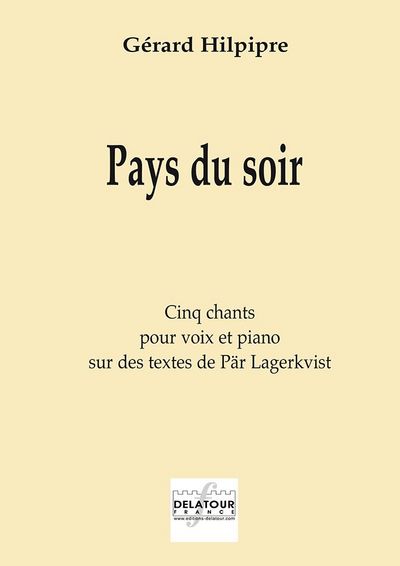 Picture of PAYS DU SOIR POUR VOIX ET PIANO