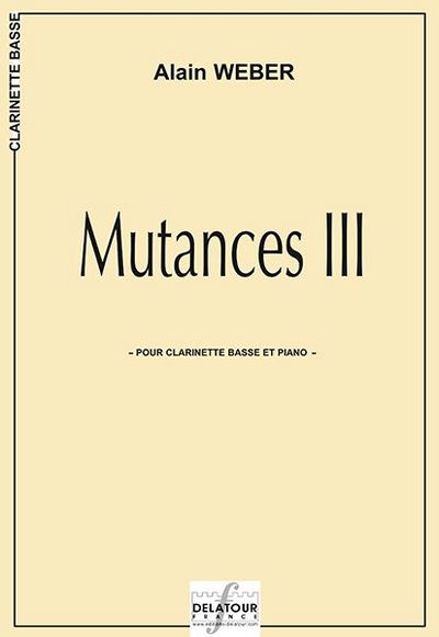 Picture of MUTANCES III POUR CLARINETTE BASSE ET PIANO