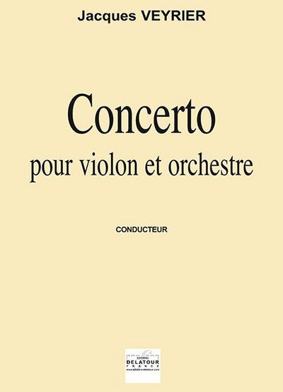Picture of CONCERTO POUR VIOLON ET ORCHESTRE (CONDUCTEUR)