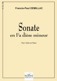 Image de SONATE EN FA DIESE MINEUR POUR VIOLON ET PIANO