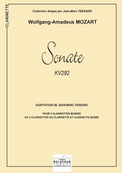 Picture of SONATE KV 292 POUR 2 CLARINETTES