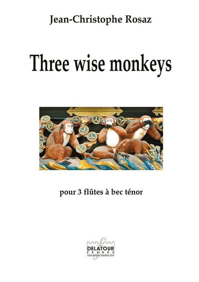 Picture of THREE WISE MONKEYS POUR 3 FLUTES A BEC TENOR