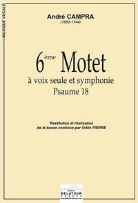 Picture of 6EME MOTET A VOIX SEULE ET SYMPHONIE (PSAUME 18)