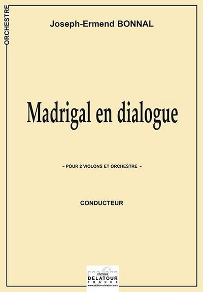 Picture of MADRIGAL EN DIALOGUE POUR 2 VIOLONS ET ORCHESTRE (CONDUCTEUR)