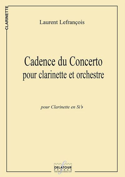 Image de CADENCE DU CONCERTO POUR CLARINETTE ET ORCHESTRE