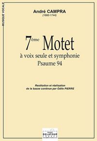 Picture of 7EME MOTET A VOIX SEULE ET SYMPHONIE (PSAUME 94)