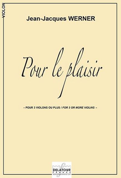 Picture of POUR LE PLAISIR POUR 3 VIOLONS OU PLUS