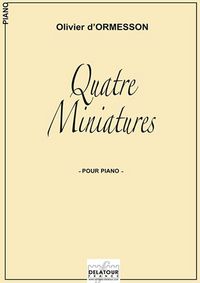 Picture of QUATRE MINIATURES POUR PIANO
