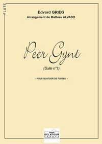 Picture of SUITE N01 DE PEER GYNT POUR QUATUOR DE FLUTES