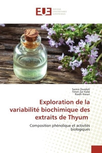 Picture of Exploration de la variabilité biochimique des extraits de Thyum