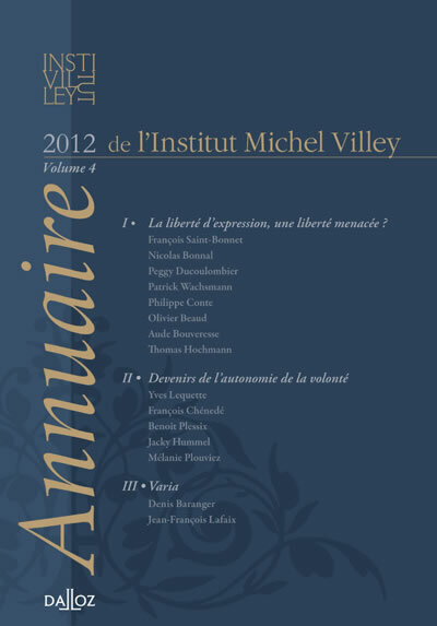 Picture of Annuaire de l'Institut Michel Villey 2012 - Volume 4
