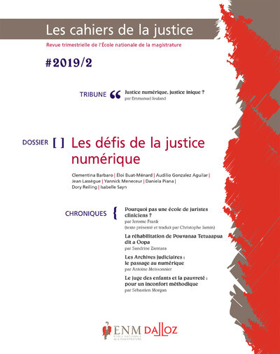 Picture of Cahier de la justice 2/2019