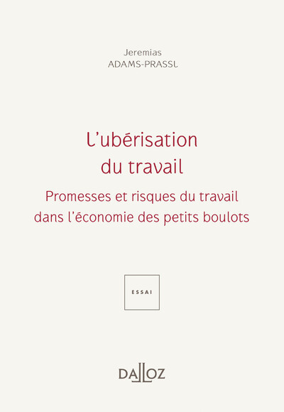Picture of L'ubérisation du travail - Promesses et périls du travail dans l'économie des petits boulots