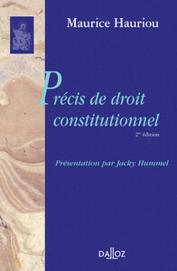 Image de Précis de droit constitutionnel