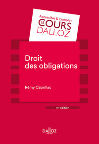 Picture of Droit des obligations. 14e éd.