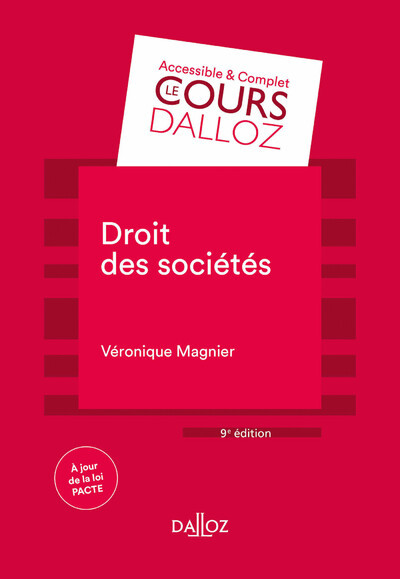 Image de Droit des sociétés - 9e ed.
