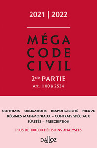 Image de Méga Code civil 2021-2022, 2e partie