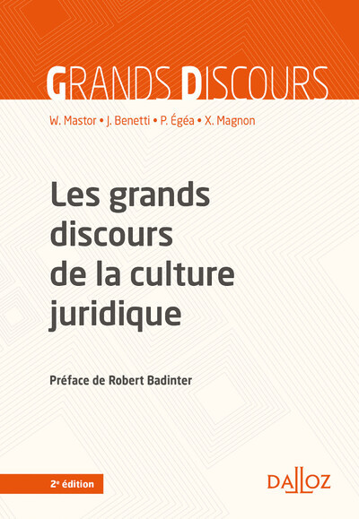Picture of Les grands discours de la culture juridique. 2e éd.