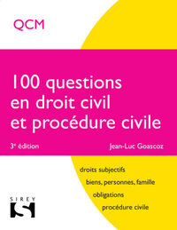 Image de 100 questions en droit civil et procédure civile. 3e éd.