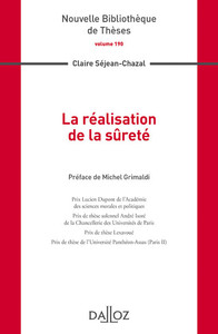 Picture of La réalisation de la sûreté - Volume 190