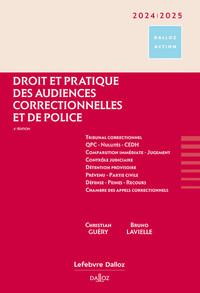 Image de Droit et pratique des audiences correctionnelles et de police 2024/2025 4ed