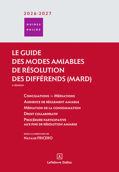 Image de Guide des modes amiables de résolution des différends 2026/2027. 4e éd.