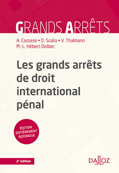Picture of Les grands arrêts de droit international pénal. 2e éd.