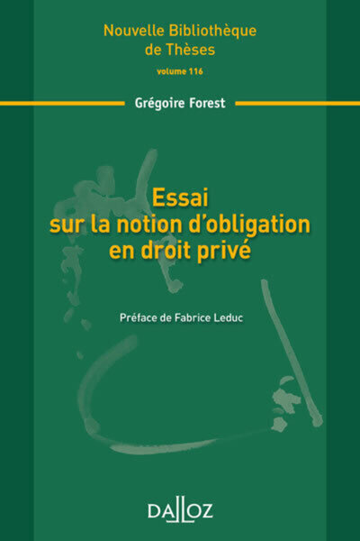 Image de Essai sur la notion d'obligation en droit privé - Volume 116