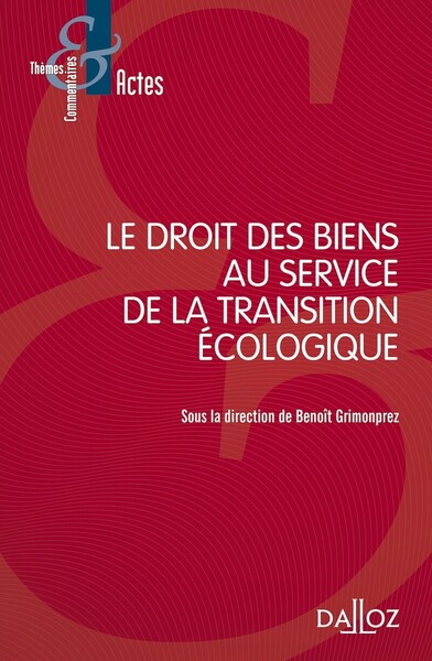 Picture of Le droit des biens au service de la transition écologique