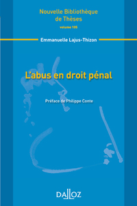 Image de L'abus en droit pénal - Volume 105