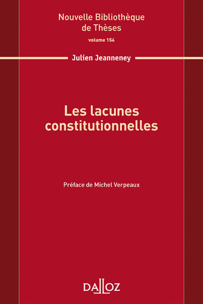 Image de Les lacunes constitutionnelles - Volume 154