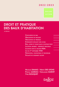 Image de Droit et pratique des baux d'habitation 2022/23 10ed