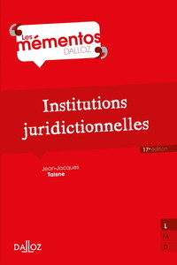 Picture of Institutions juridictionnelles 17ed