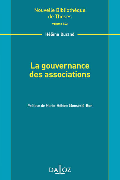Image de La gouvernance des associations - Volume 143