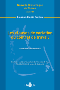 Picture of Les clauses de variation du contrat de travail - Tome 04