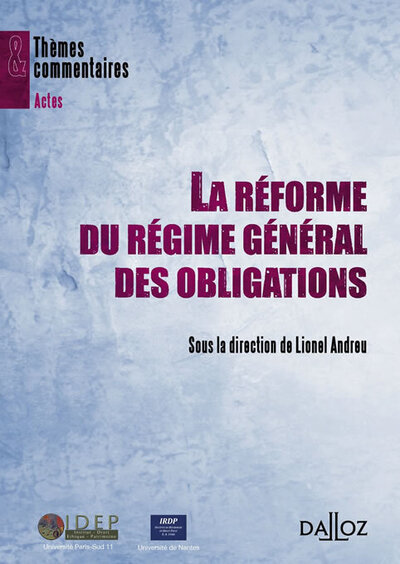 Image de La réforme du régime général des obligations